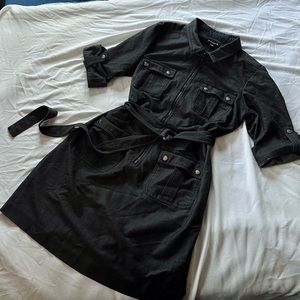 Women's Sharagano Zip-Front Shirt Dress